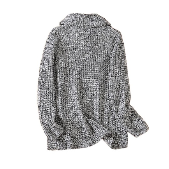 amber millet Miranda Turtle Cowl Neck Sweater Heather Gray, NWOT, Med, $27 - Picture 5 of 9